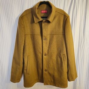 MANTONI‎ Milan Italy Men's Tan Wool/Cashmere/polyester Blend Jacket